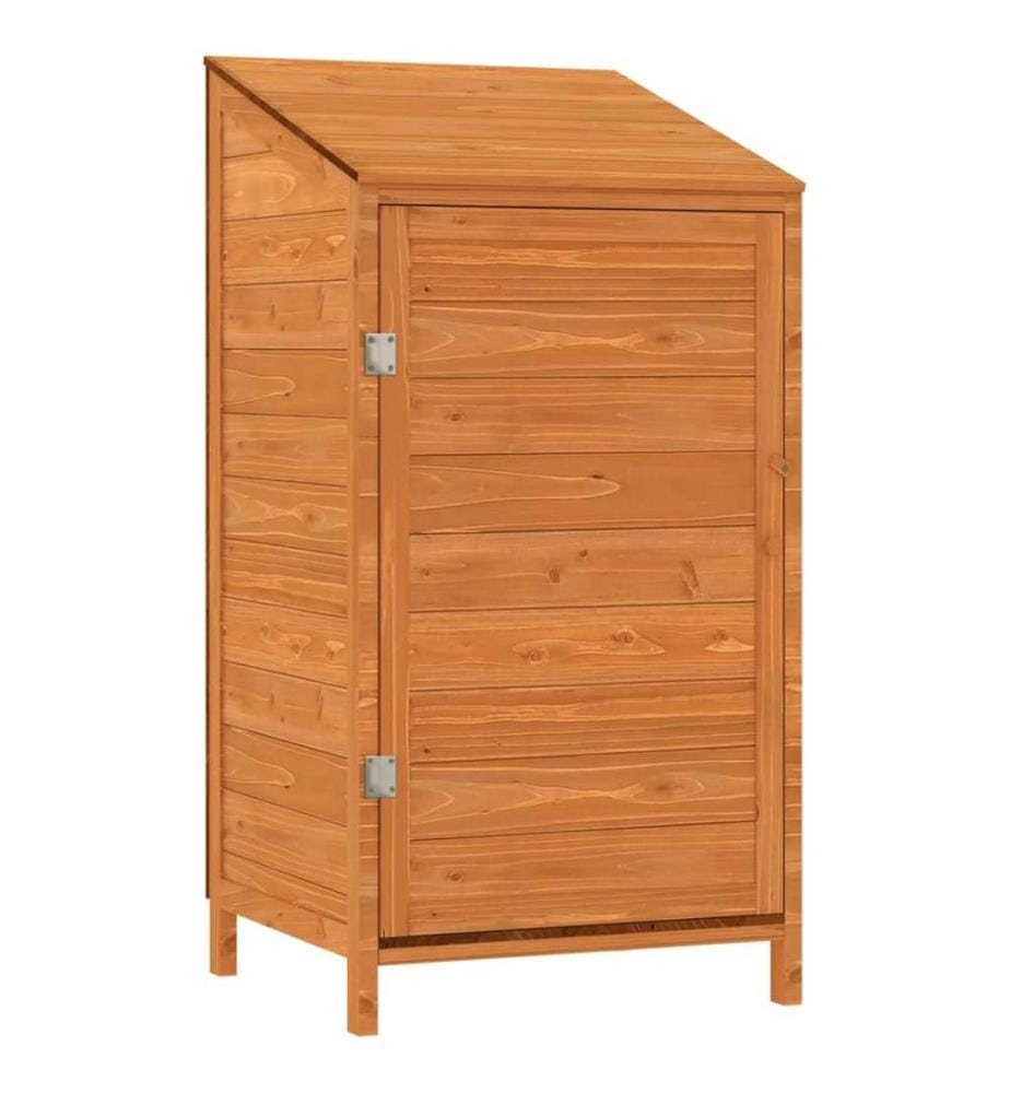 Remise de jardin Marron 55x52x112 cm Bois de sapin solide