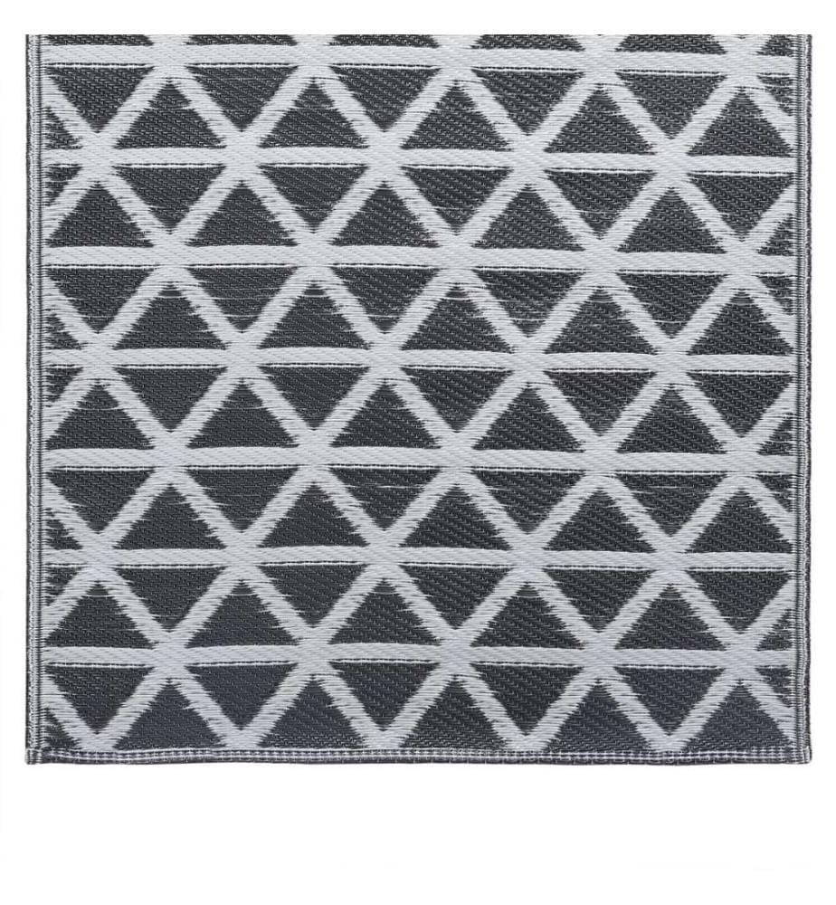 Outdoor-Teppich ARAKIL Schwarz 120x180 cm PP