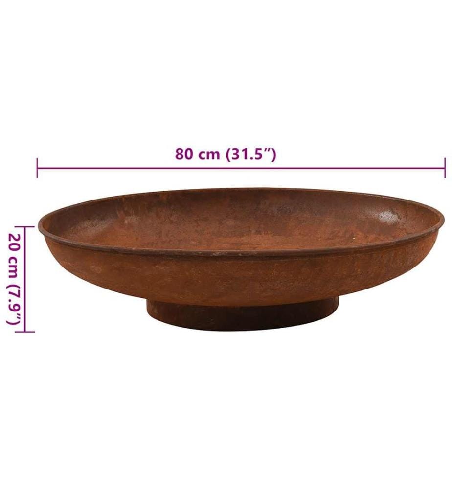 Foyer 80 cm Acier