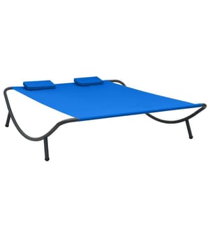 Sonnenliege Stoff Blau