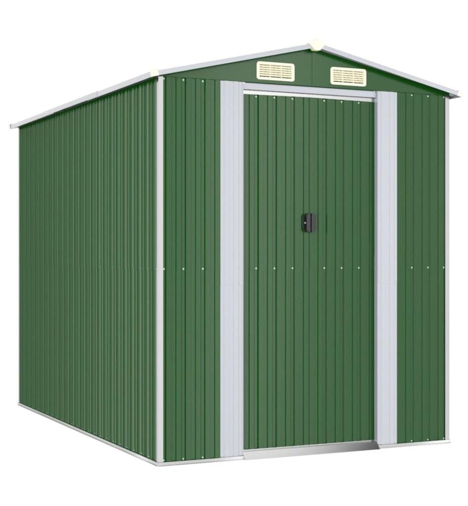 Abri de jardin Vert 192x274x223 cm Métal galvanisé