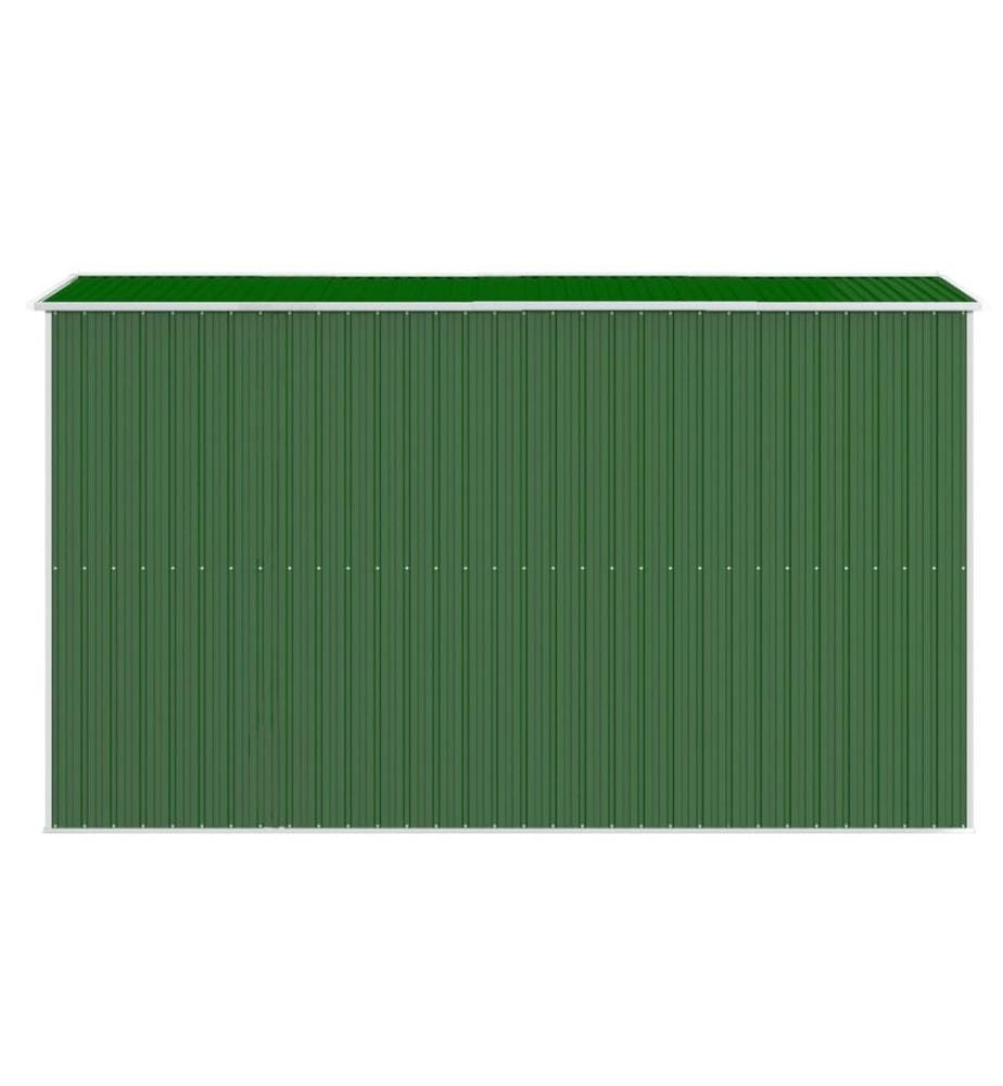 Geräteschuppen Grün 192x357x223 cm Verzinkter Stahl