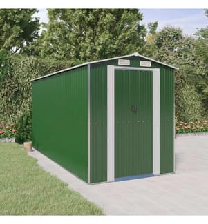 Abri de jardin Vert 192x440x223 cm Métal galvanisé