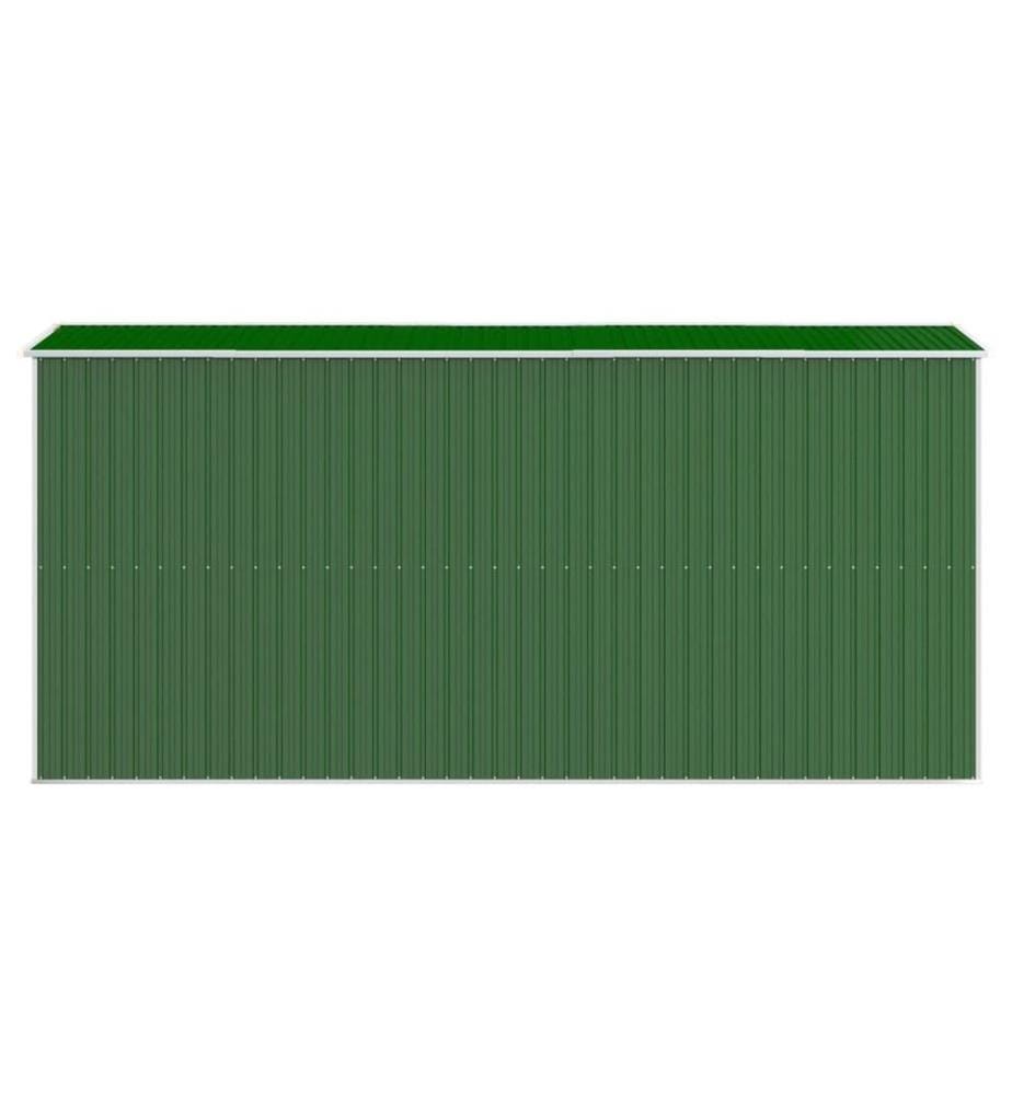 Geräteschuppen Grün 192x440x223 cm Verzinkter Stahl