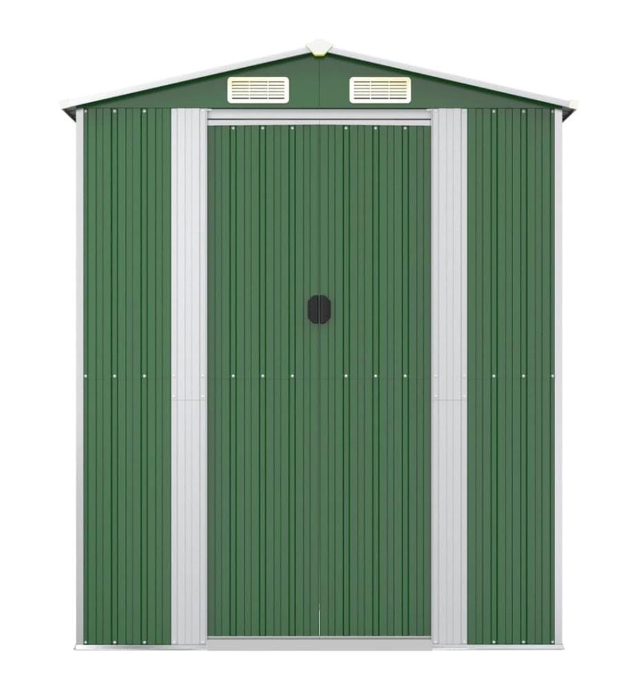 Abri de jardin Vert 192x523x223 cm Métal galvanisé