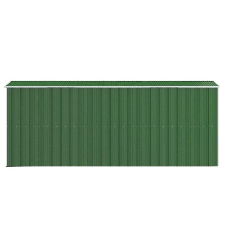 Abri de jardin Vert 192x523x223 cm Métal galvanisé