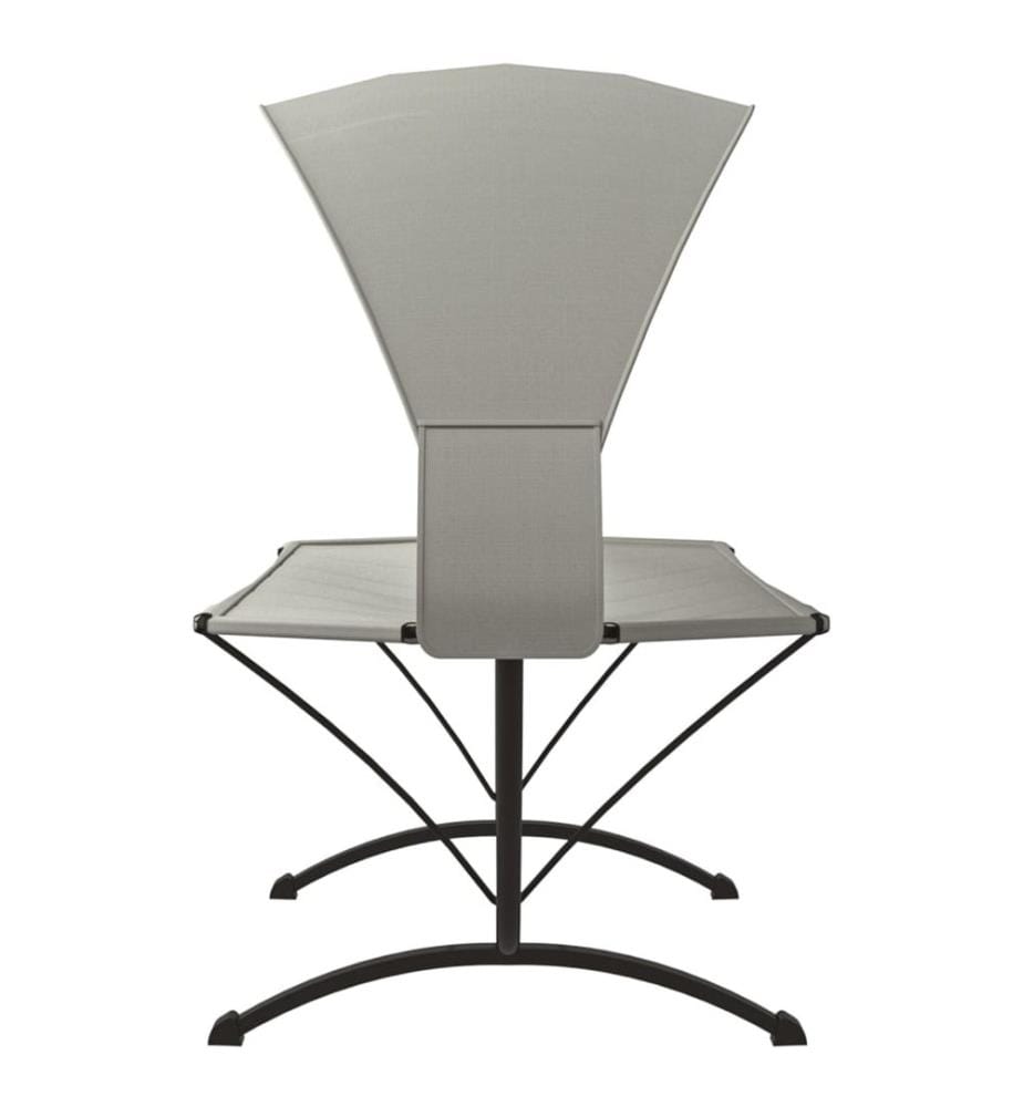 Outdoor-Loungebett mit Dach Creme Stahl und Oxford-Stoff