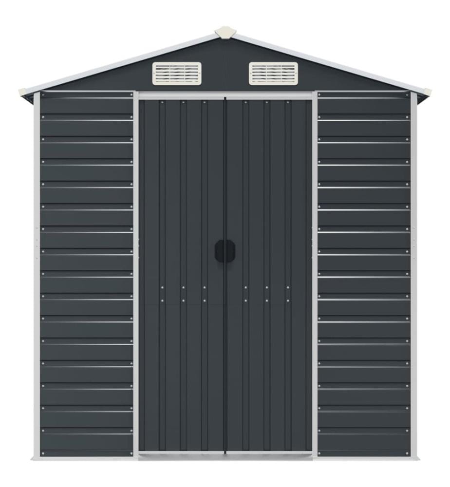 Gerätehaus Anthrazit 191x640x198 cm Verzinkter Stahl