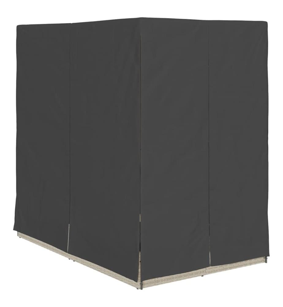 Transat double Réglable Gris clair 205 x 129 x 200 cm polyrotin