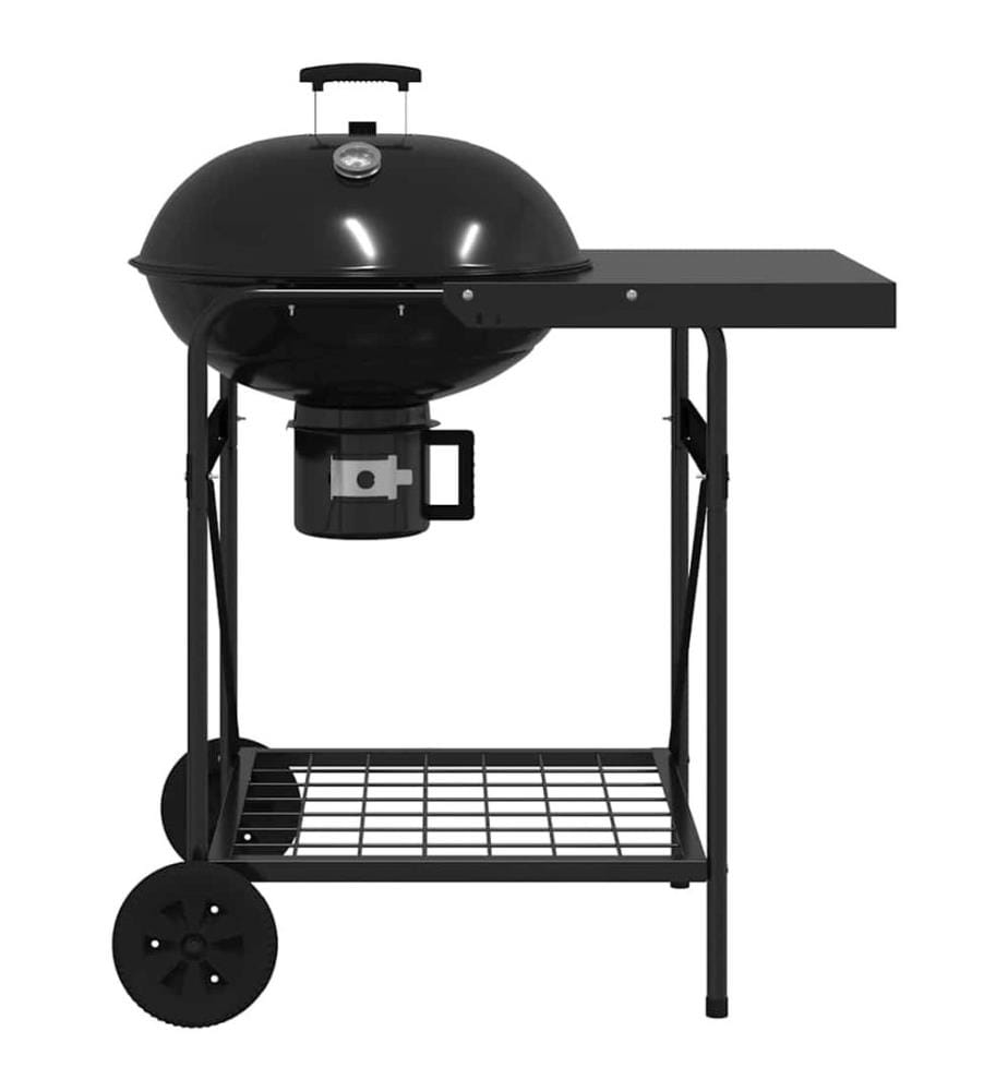 Outdoor Grill Mit Rad Schwarz 91 x 71 x 107 cm Metall