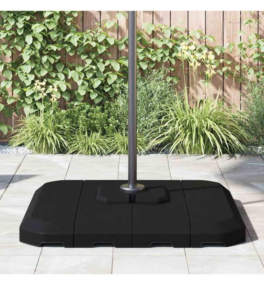 Base de parasol à bras déporté Noir 98 x 98 x 98 cm