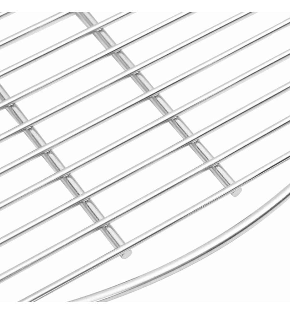 Grillrost Silber 60 x 60 cm Edelstahl