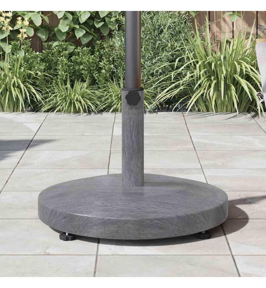 Pied de parasol Aspect Bois Gris Foncé 48 x 48 x 32 cm