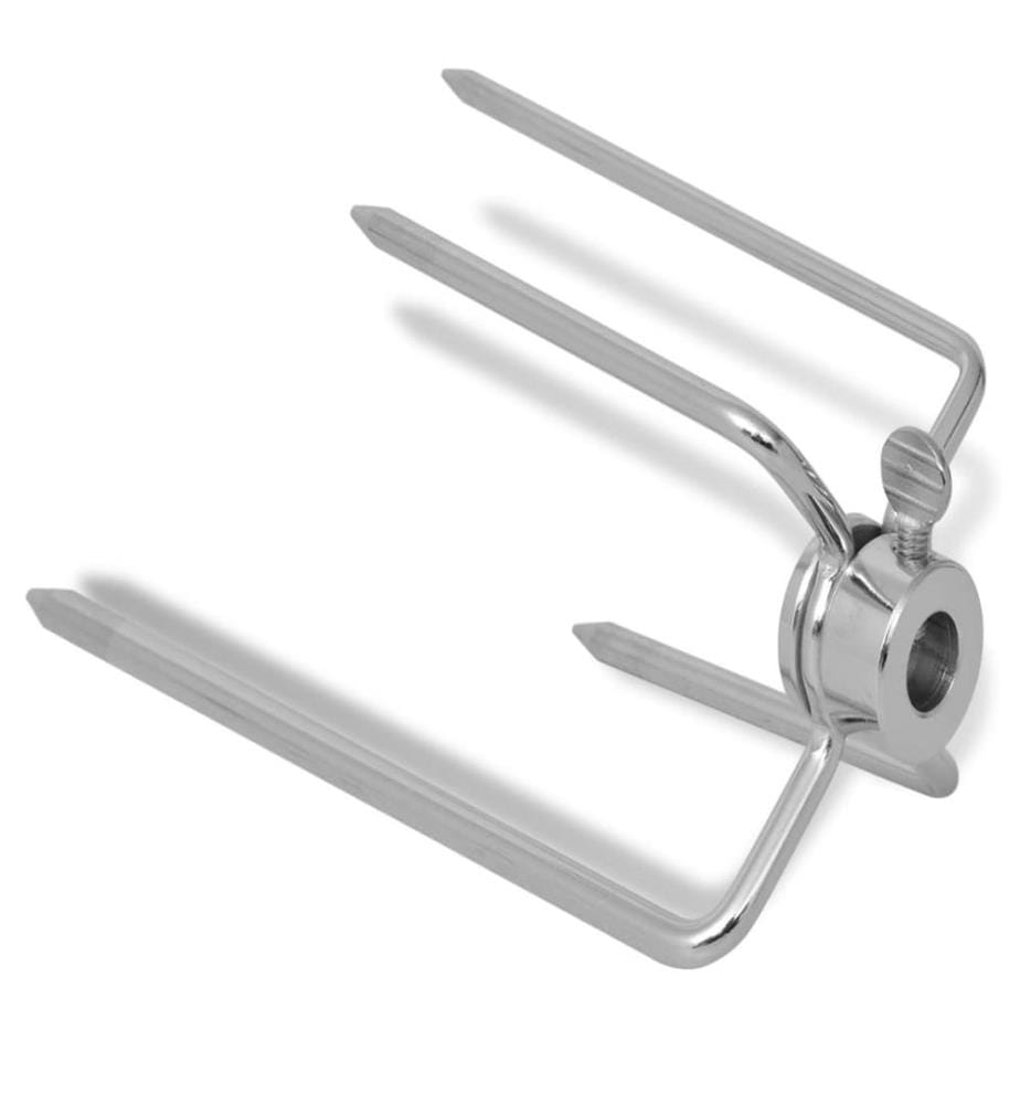 BBQ Rotisserie Spiessgabeln 2 Stk Stahl