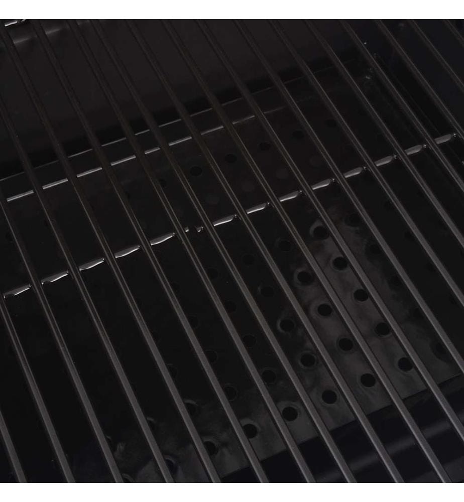 Holzkohlegrill Smoker mit Ablage Schwarz
