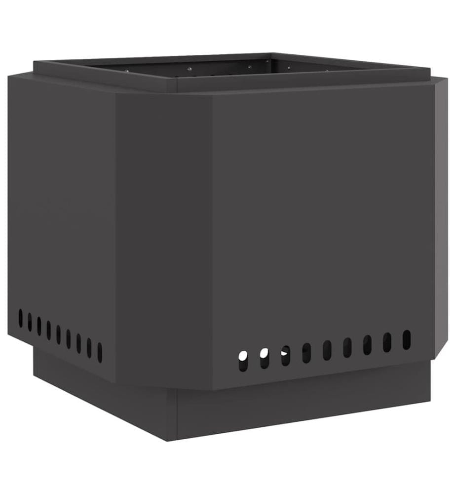Rauchfreier Feuerkorb Schwarz 58 x 58 x 51 cm