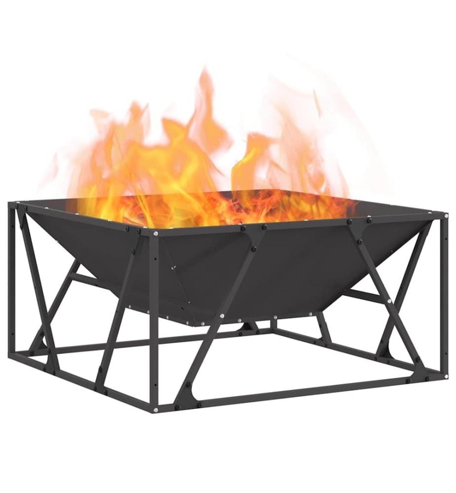Braise Noir 80 x 80 x 40 cm Acier