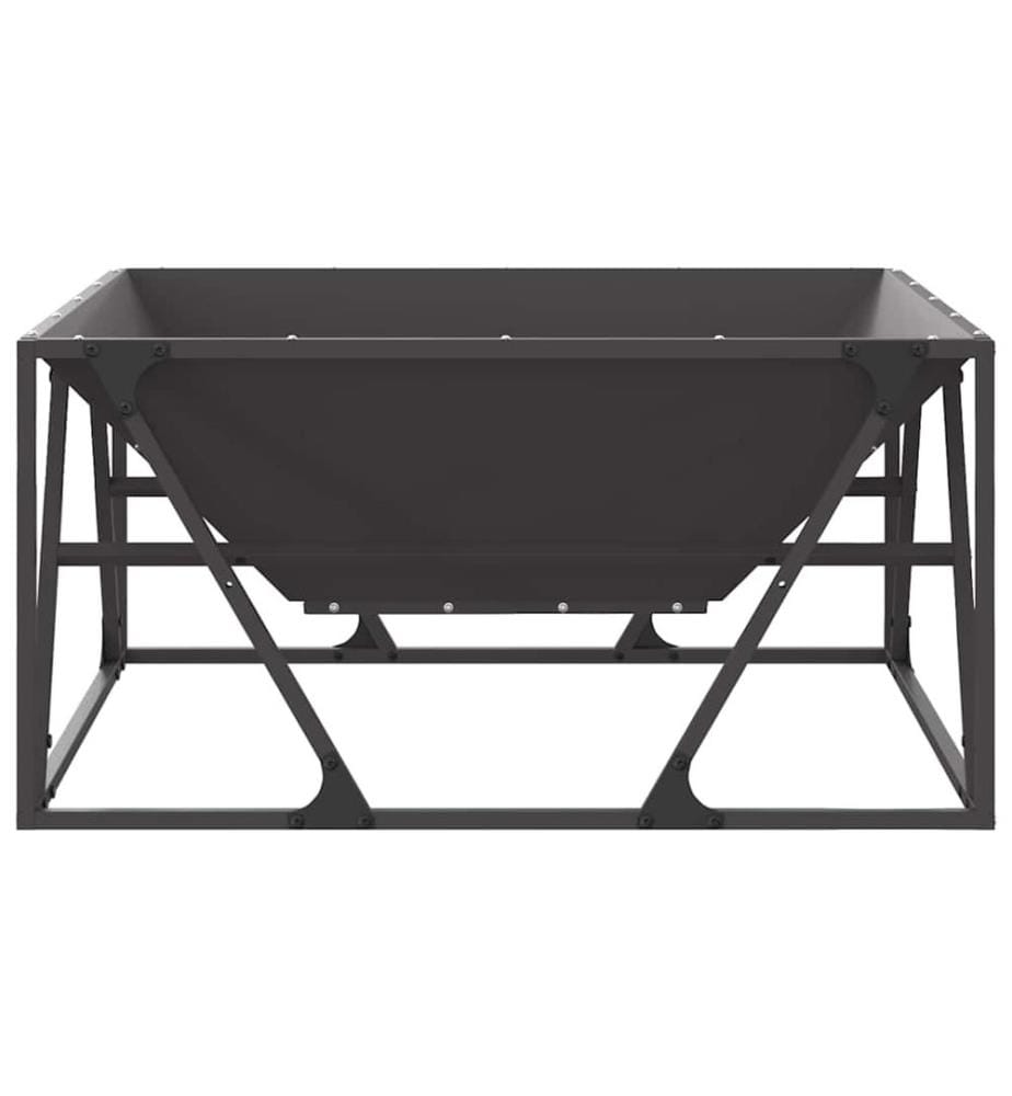 Braise Noir 80 x 80 x 40 cm Acier