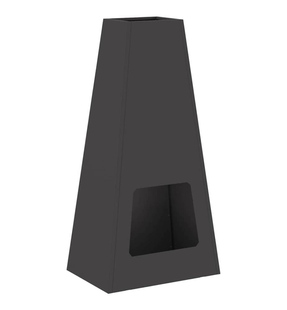Foyer de cheminée Noir 50 x 35 x 100 cm Acier