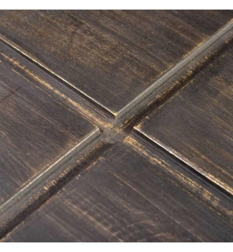 Couchtisch Dunkelbraun Quadratisch Massivholz Mango