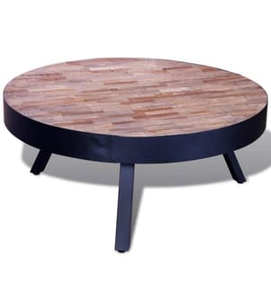Couchtisch Rund Altholz Teak
