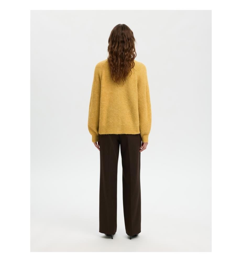 Strickjacke - Ocker meliert
