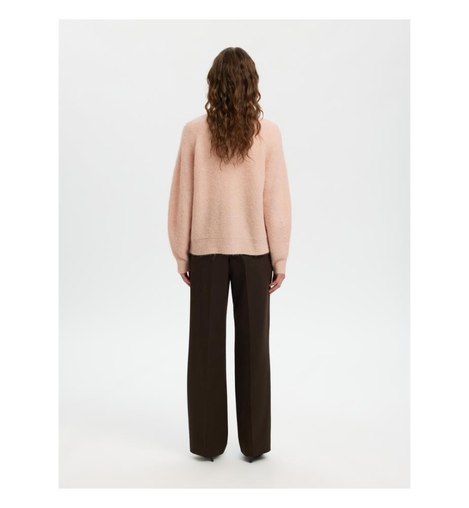 Strickjacke - Blass meliertes Rosenholz