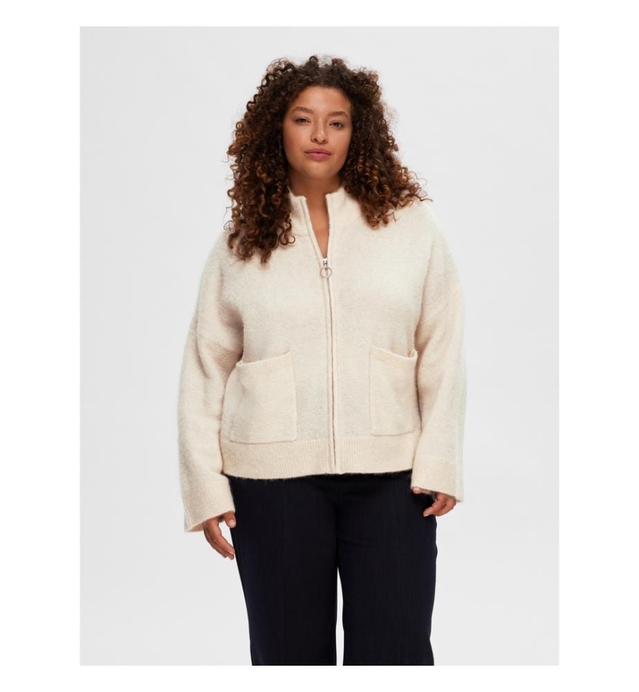 Strickjacke - Birke meliert
