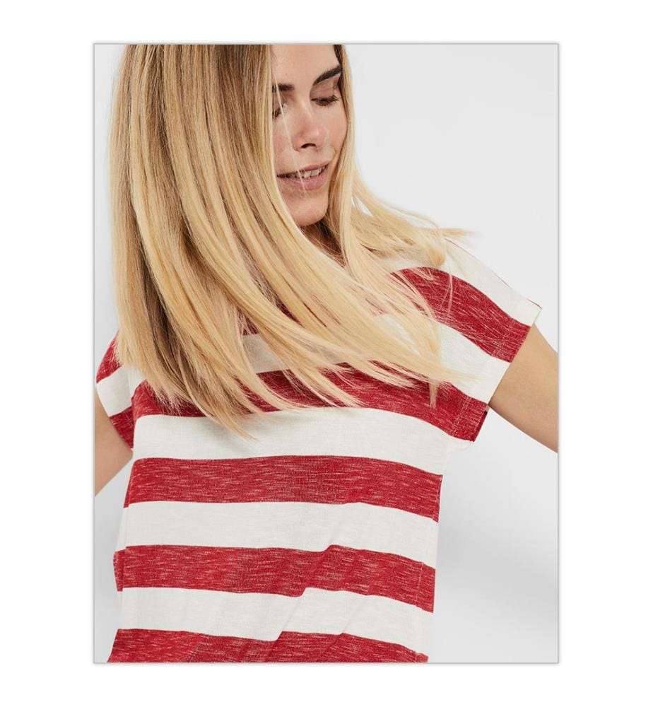 T-Shirt Noos - Rouge Et Blanc