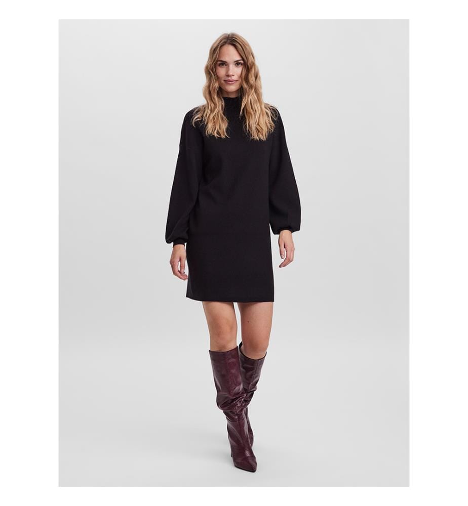 Kurzes Kleid - Schwarz