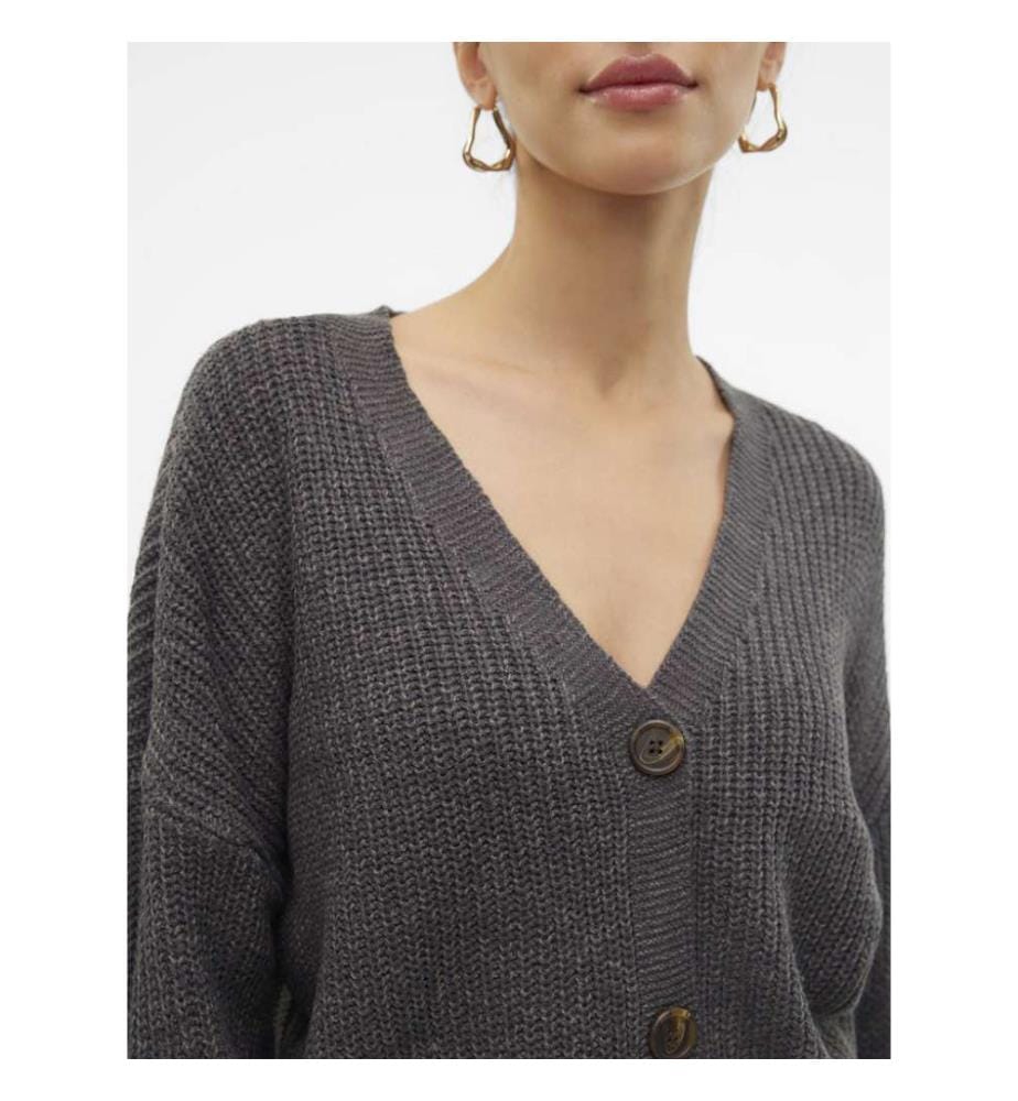 Strickjacke - Asphalt / Phantom