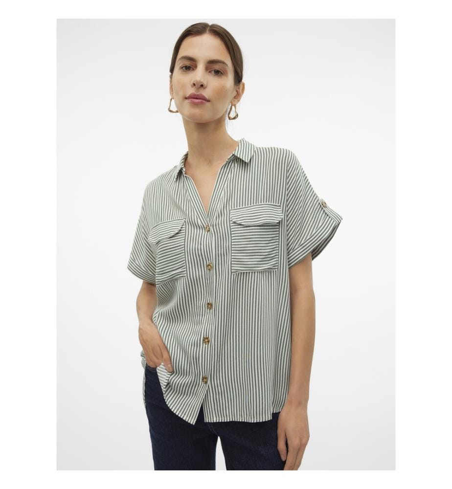 Shirt - Tusche / Schneeweiss