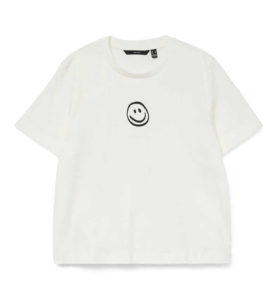 T-Shirt - Black 1 Smile Bright White