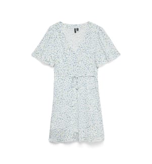 Kurzes Kleid - Weiss und Blau