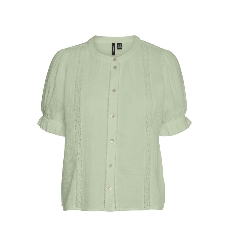 Regular Fit Bluse - Wassergrün