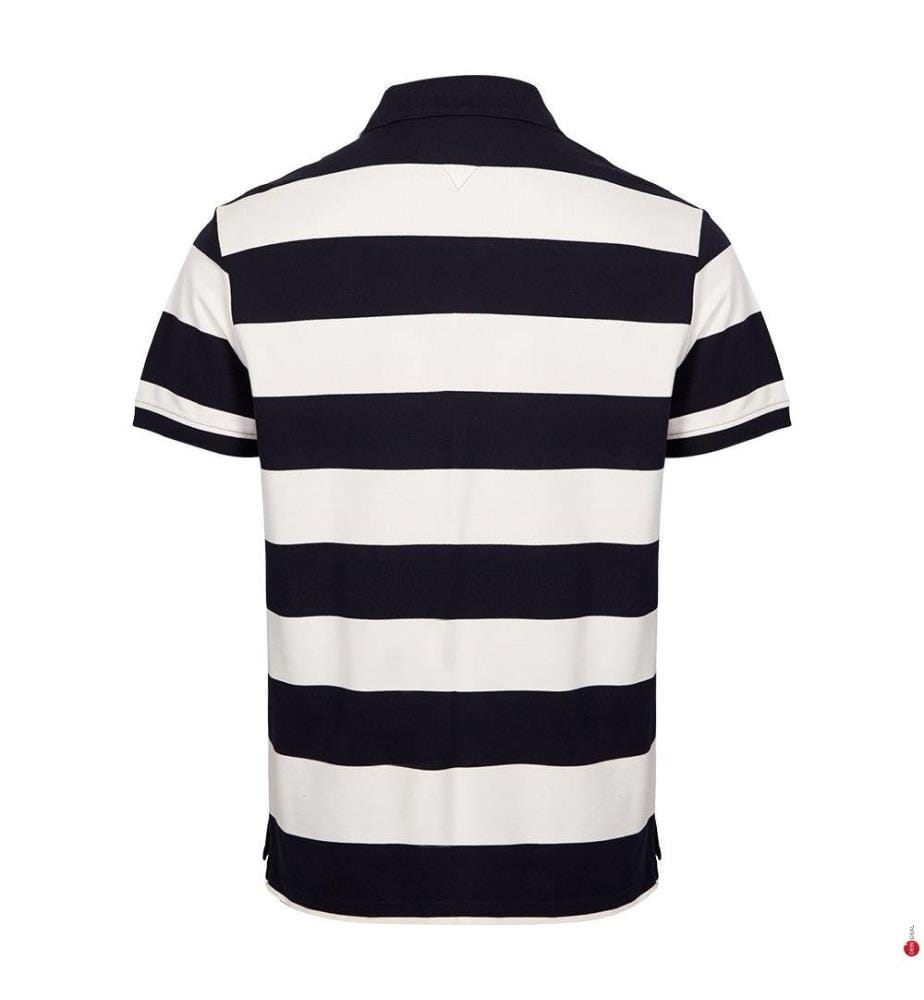 Poloshirt mit Kontrast-Polsterung - Desert Sky / Ivory Petal