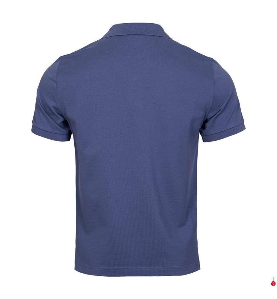 Shield Regular Fit Piqué-Poloshirt - Dusty Navy