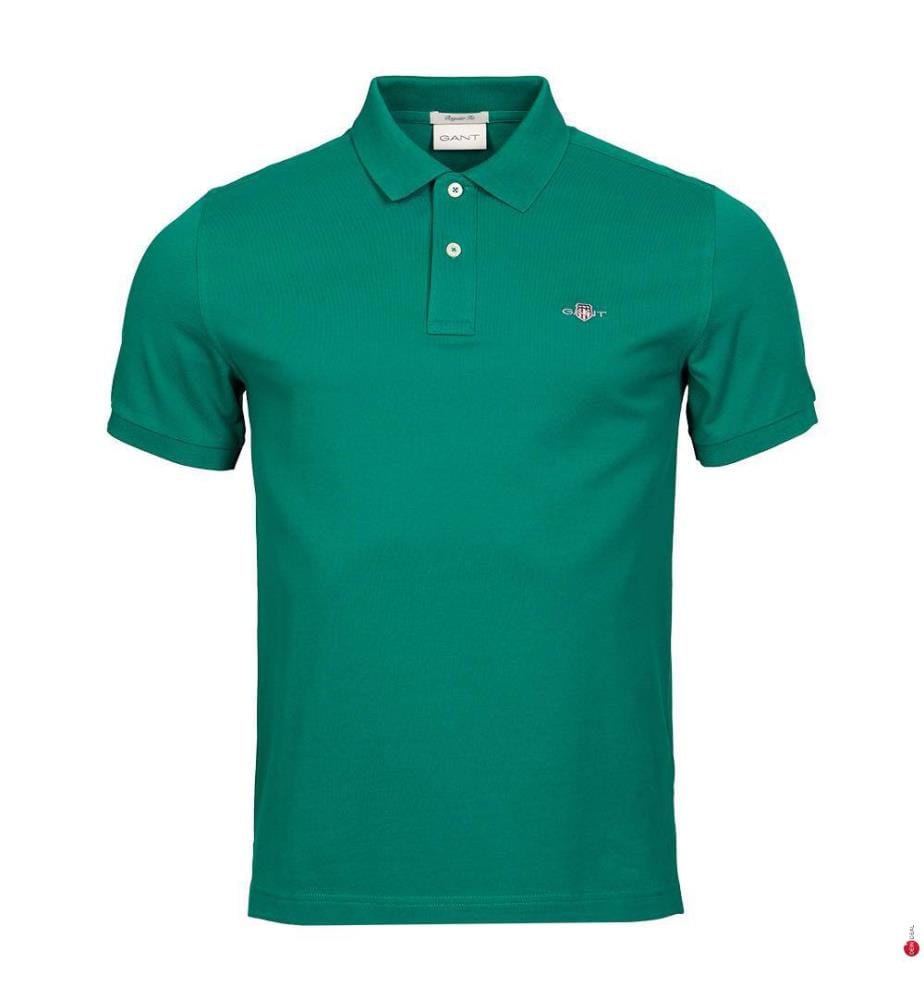Shield Regular Fit Piqué-Poloshirt - Dunkelgrün