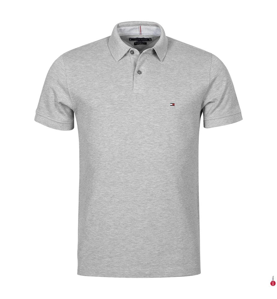 Polo-Shirt Regular Fit - Hellgrau