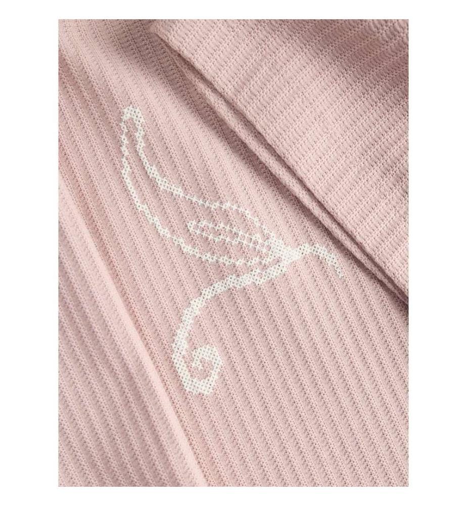 Polo-Shirt mit Blumen - Rosa