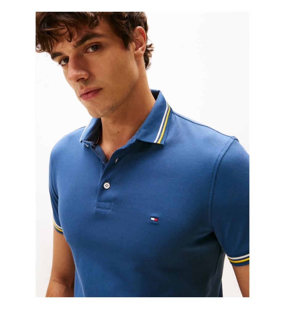 Polo Slim Fit - Bleu