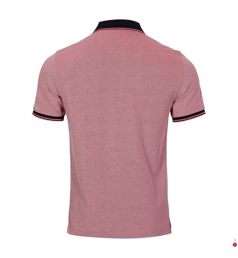 Polo Pique 4-Col Oxford - Wassermelonenrot