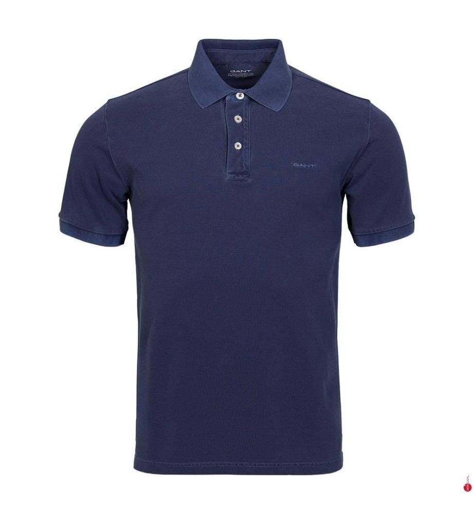 Sunfaded Polo-Shirt - Persianerblau