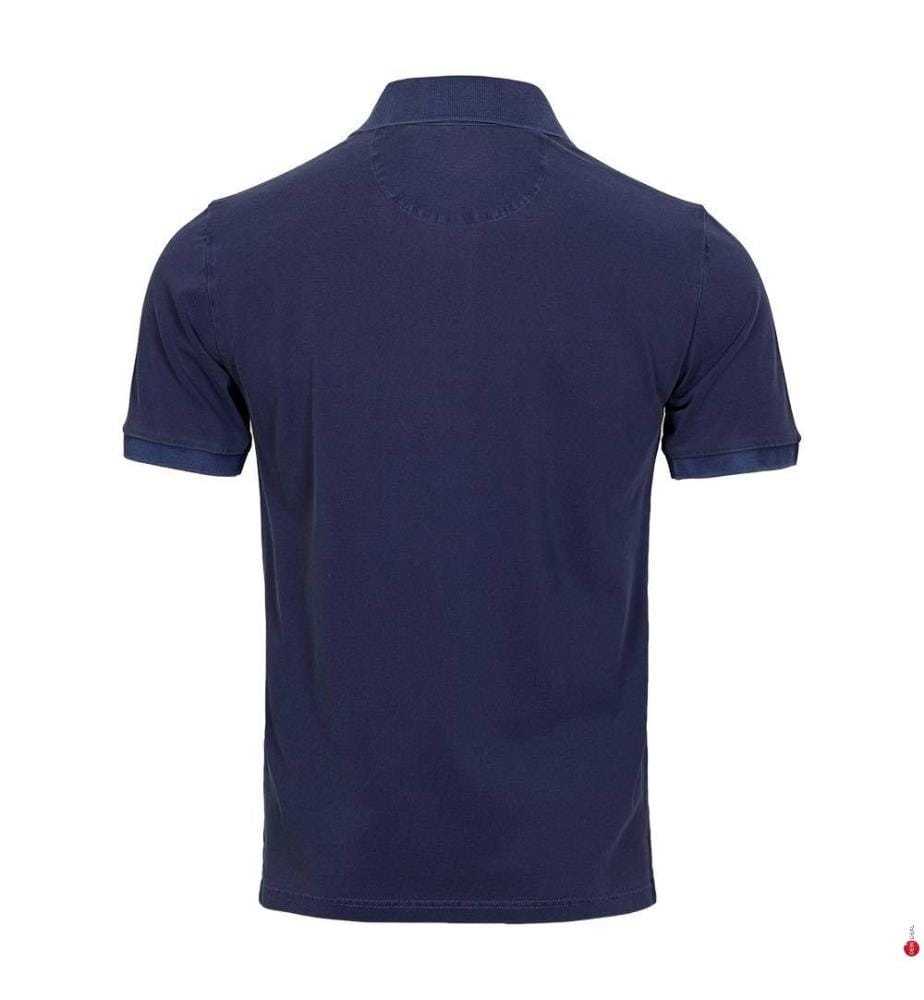 Sunfaded Polo-Shirt - Persianerblau