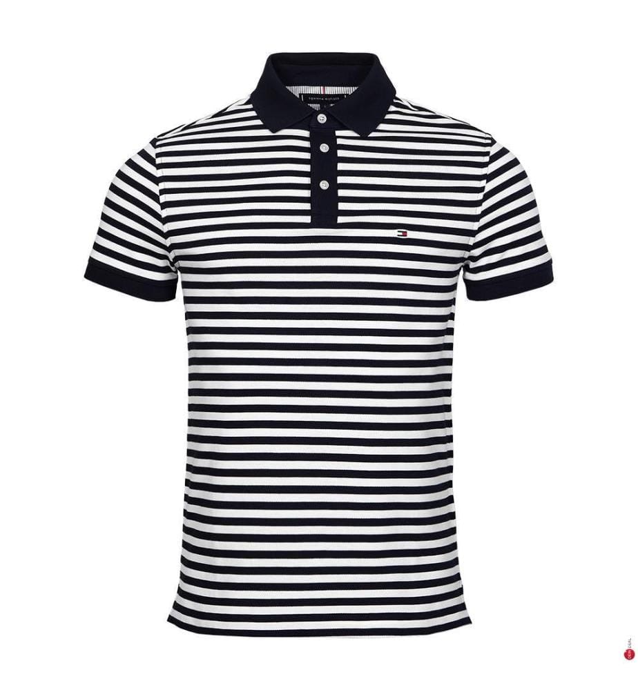 Polo 1985 Regular Fit - Blanc et Noir