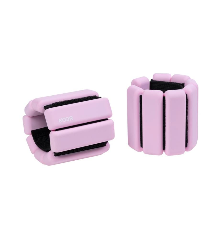KOOR - Manchettes lestées 2 x 0.5 kg, Rosa
