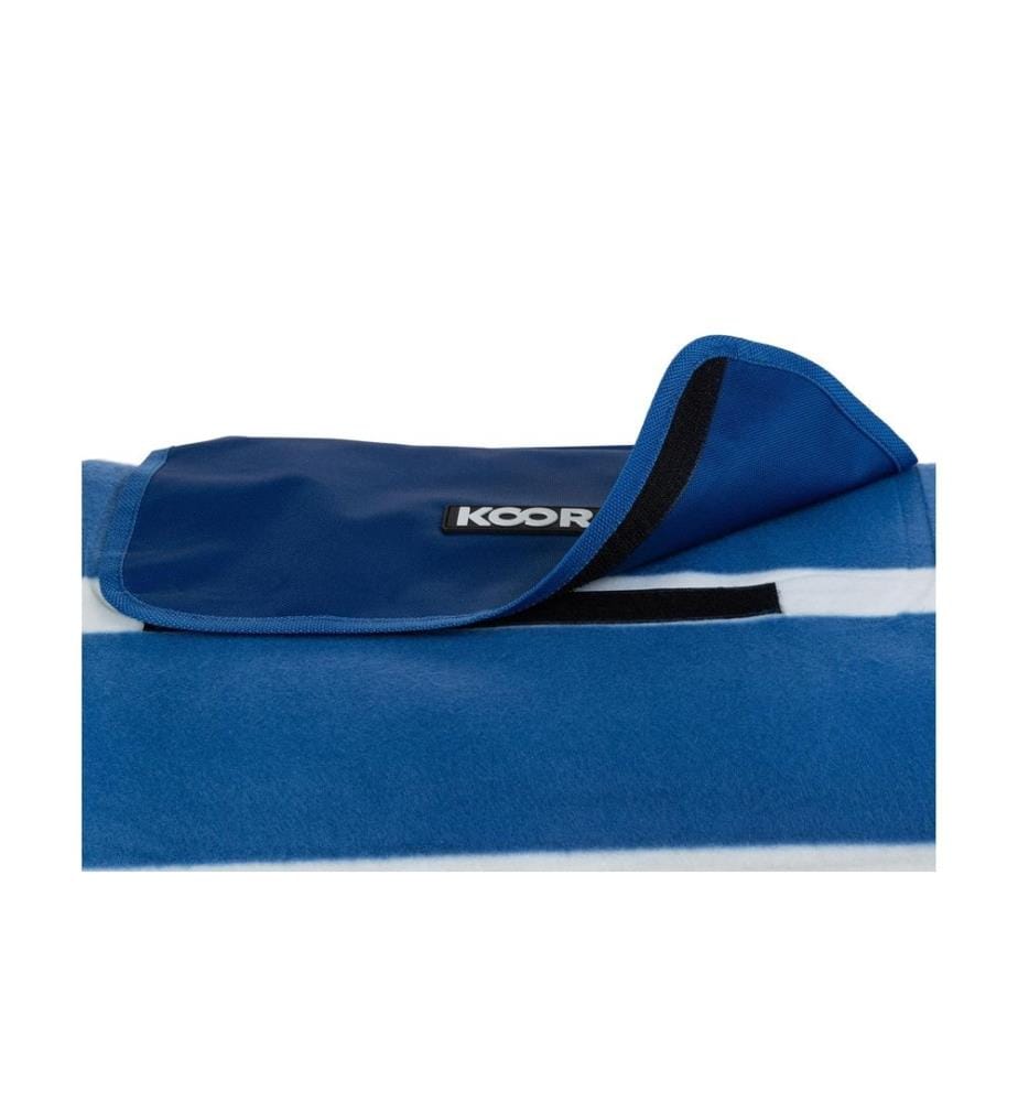 KOOR - Picknickdecke Stripes blue 200 x 200 cm