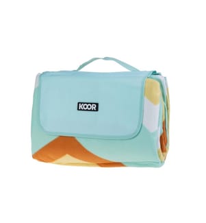 KOOR - Picknickdecke Monte mint/beige 200 x 250 cm