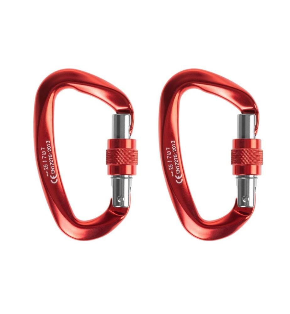 KOOR - Mousqueton Sicuure, rouge, 2 pièces