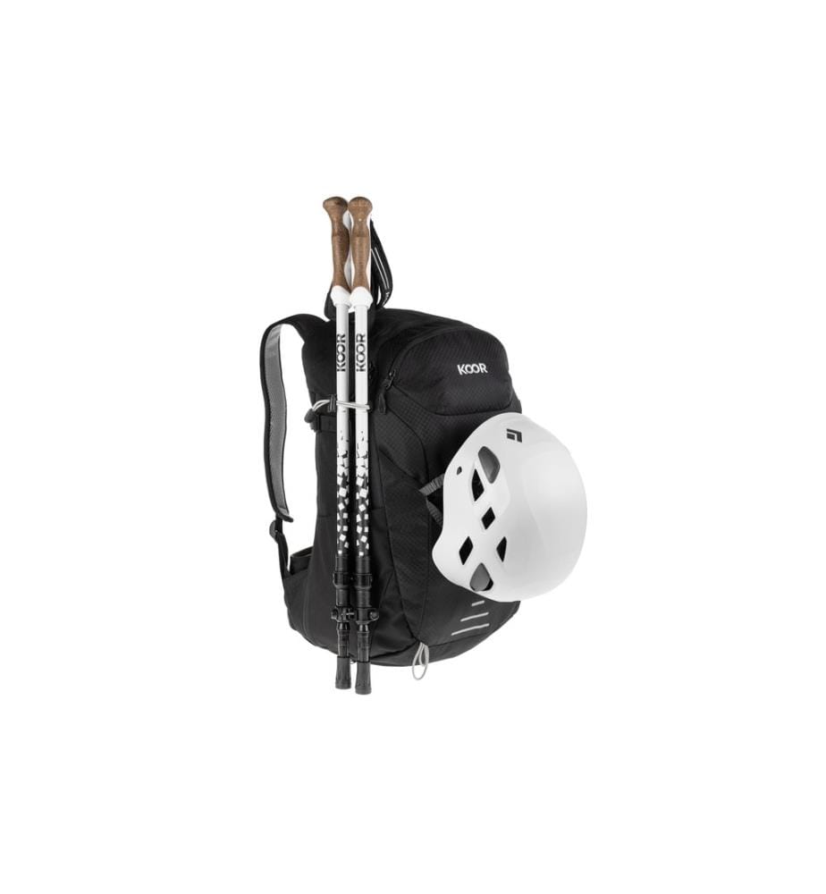 KOOR - Wanderrucksack Pilloon 24 + 4 l, Schwarz